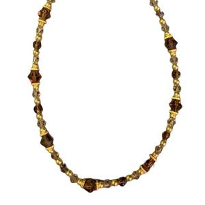 Handcrafted Swarovski crystals 14kt gold plated